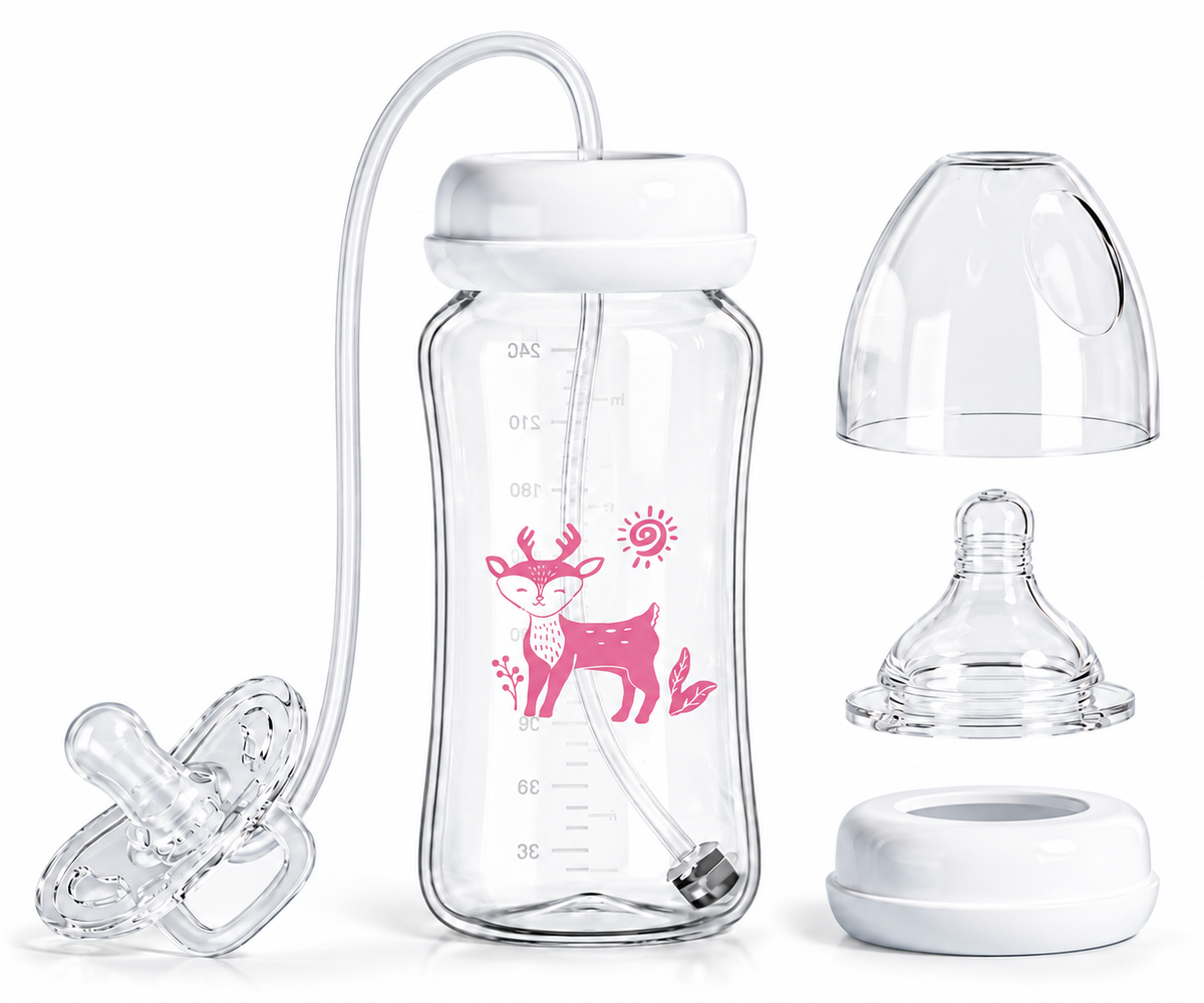 Lula Baby Hands-Free Feeding Bottle